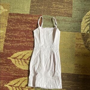 H&M White Sheath Mini Dress Spaghetti Strap